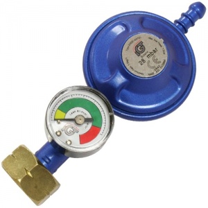 IGT Butane Screw On Gas Regulator With Level Gauge